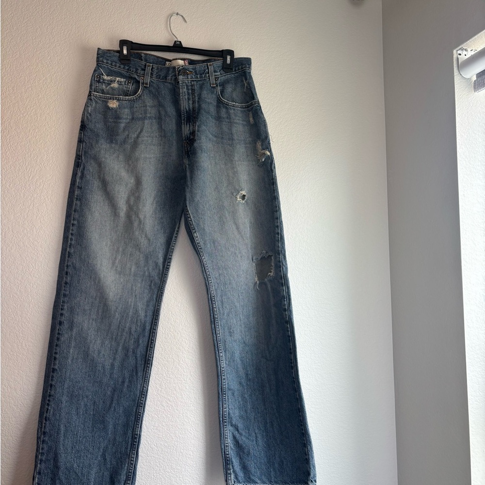 Levi’s 569 distressed Straight-Leg Men’s Jeans 34x34 - Distressed Blue
